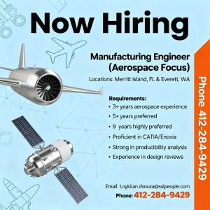 Engineer (Aerospace Focus) SSI People Merritt Island, FL & Everett, WA